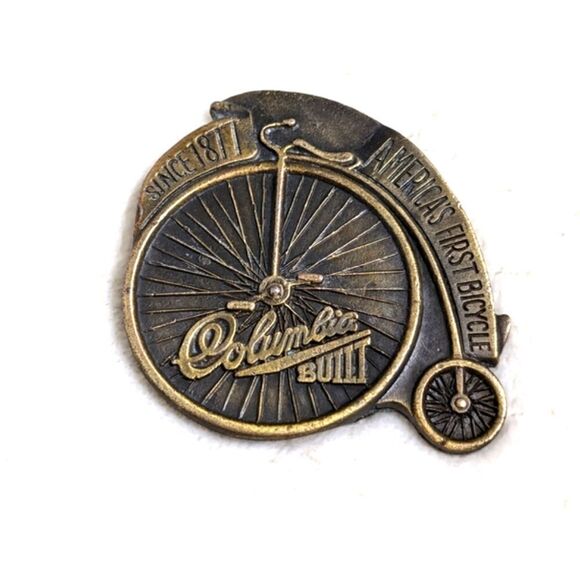 Columbia Other - Vintage 70's Columbia Built Bicycle Brass Belt Buckle